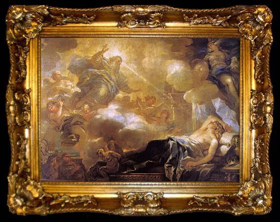 framed   Luca  Giordano The Dream of Solomon, ta009-2